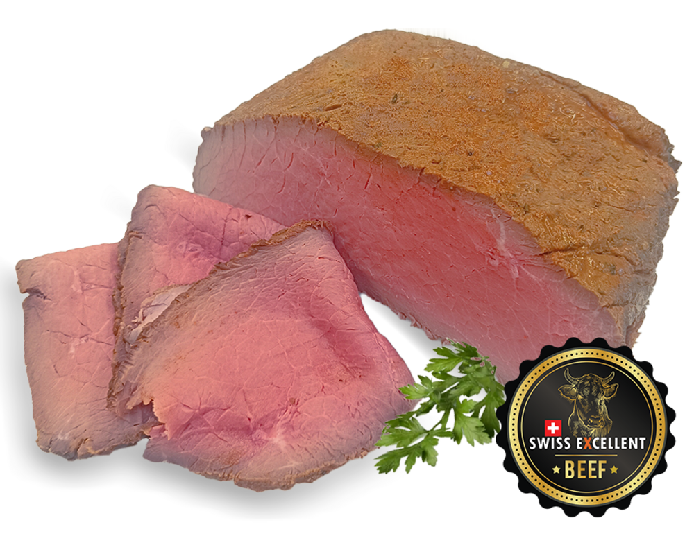 Roastbeef (Entrecôte) gegart geschnitten